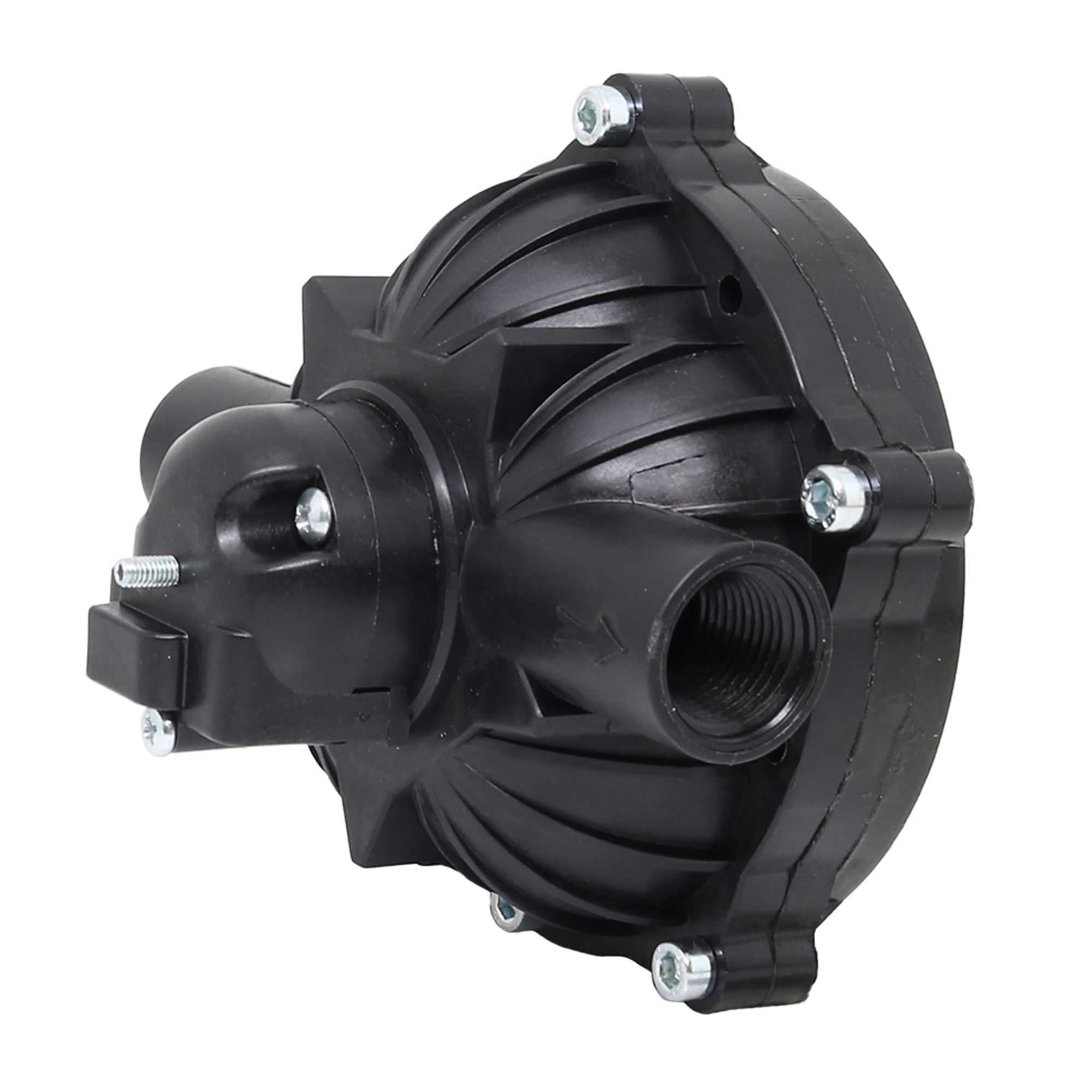 Everflo 12V On-Demand Diaphragm Pump Head - 5.5GPM, 60 PSI Max, 1/2" FNPT Ports Model #EF5500-KIT